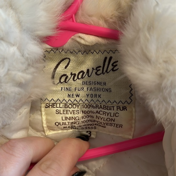 Vintage rabbit fur toddler coat - Picture 3 of 5